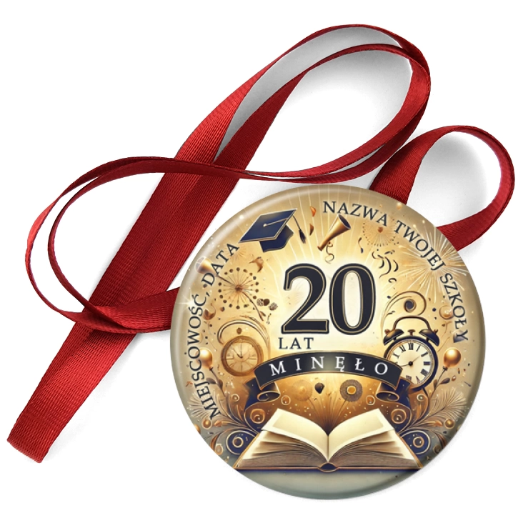 przypinka medal 20 lat minęło