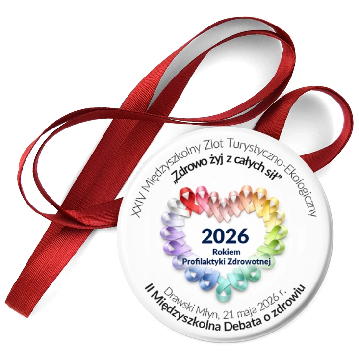 przypinka medal 2026 rokiem profilaktyki zdrowotnej