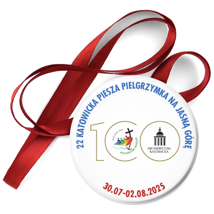 przypinka medal 22 Katowicka Piesza Pielgrzymka na Jasną Górę