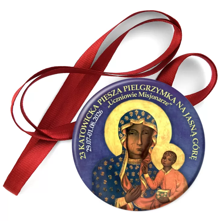 przypinka medal 23. Katowicka Piesza Pielgrzymka na Jasną Górę