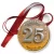 Przypinka medal 25 srebrna rocznica ślubu