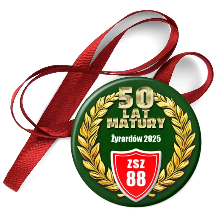przypinka medal 50 lat Matury ZSZ 88