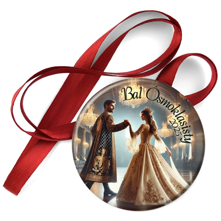przypinka medal Bal ósmoklasisty Dance King