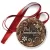 Przypinka medal Bal Ósmoklasisty wzorzysta ciemny brąz