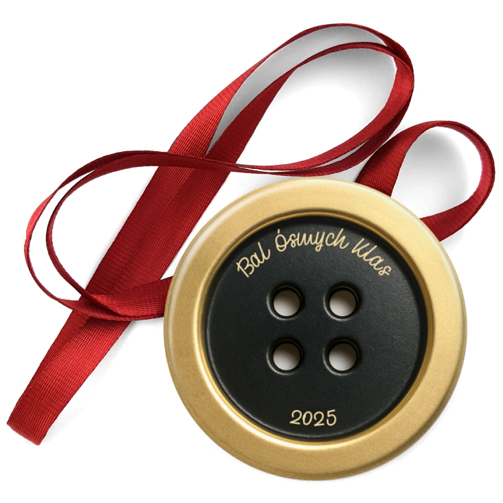 przypinka medal Bal Ósmych Klas guzik