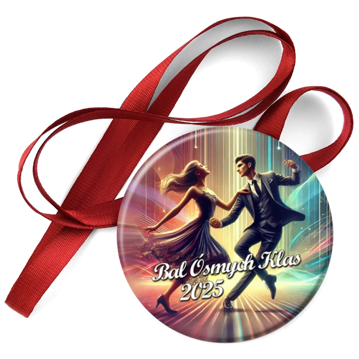 przypinka medal Bal Ósmych Klas ostre wygibasy