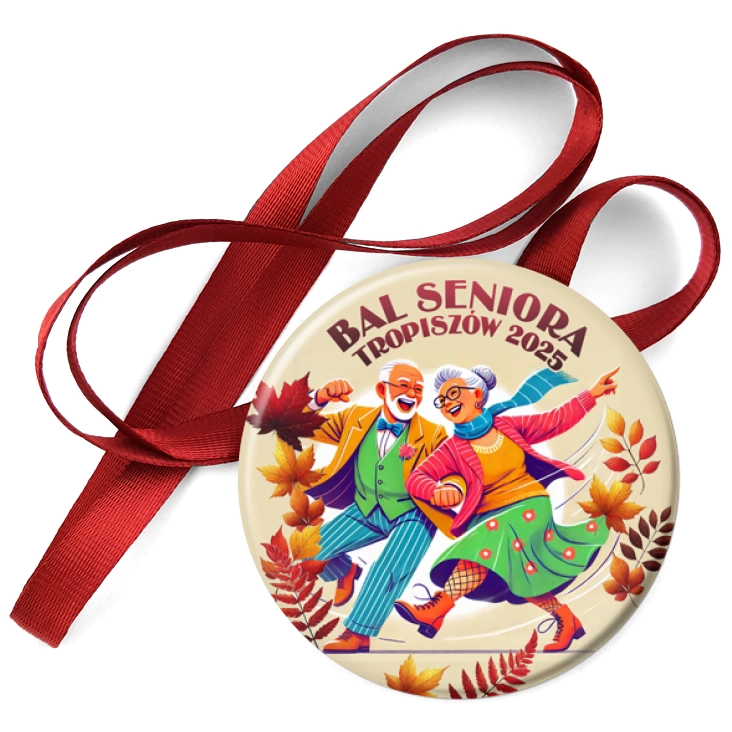 przypinka medal Bal Seniora Tropiszów 2025