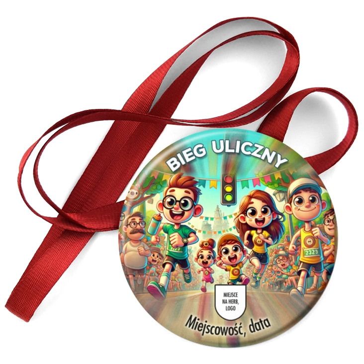przypinka medal Bieg uliczny