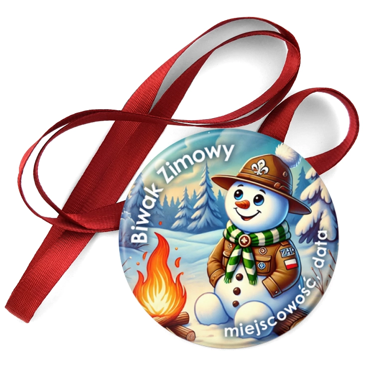 przypinka medal Biwak zimowy
