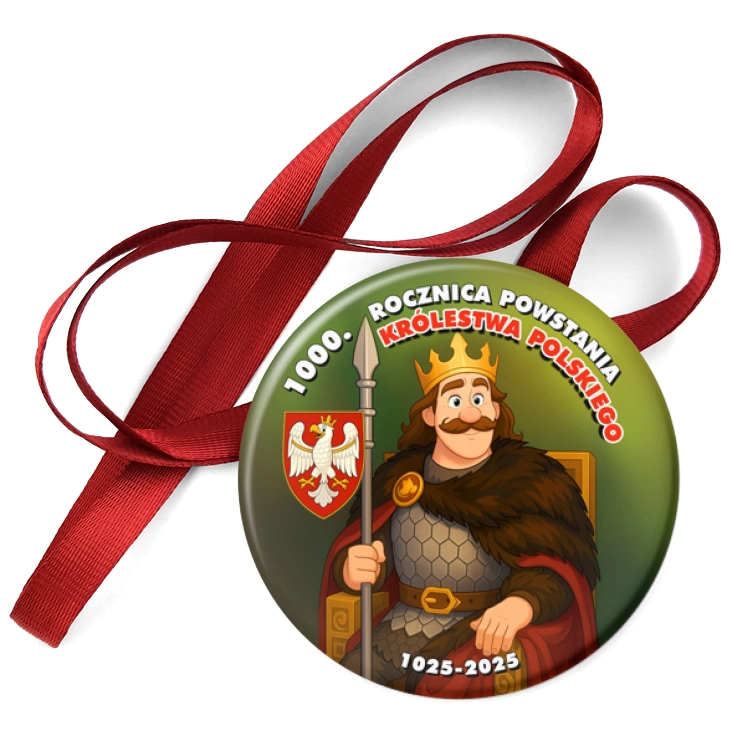 przypinka medal Bolesław Chrobry 1000. rocznica powstania Królestwa Polskiego