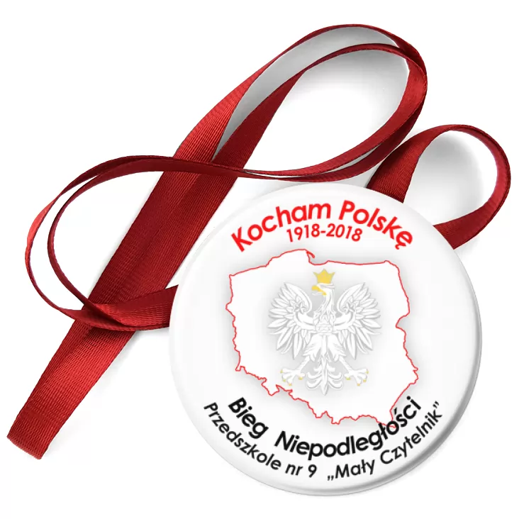przypinka medal Kocham Polskę