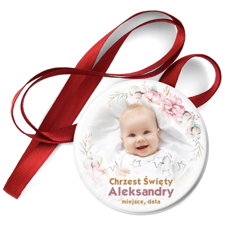 przypinka medal Chrzest Święty Imienny