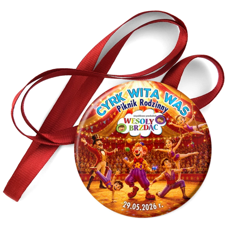 przypinka medal Cyrk Wita Was Wesoły Brzdąc
