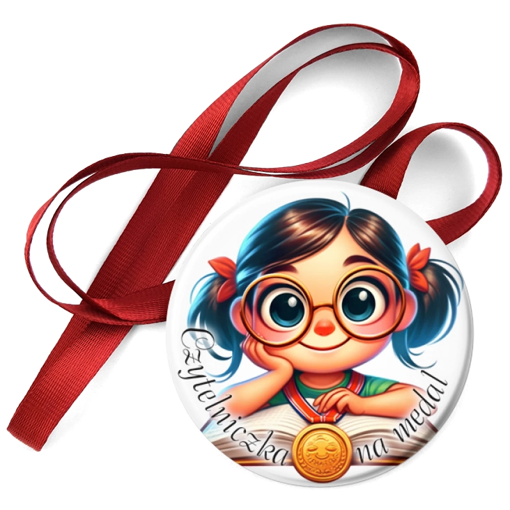 przypinka medal Czytelniczka na medal