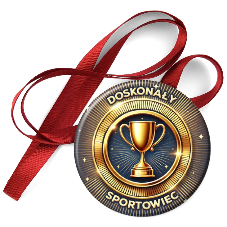 przypinka medal Doskonały sportowiec