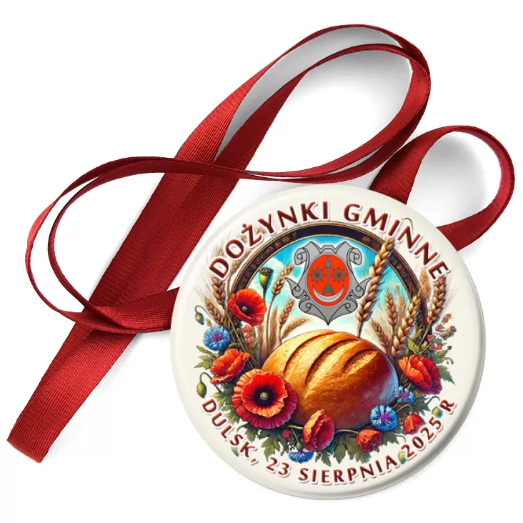 przypinka medal Dożynki Gminne Dulsk 2025