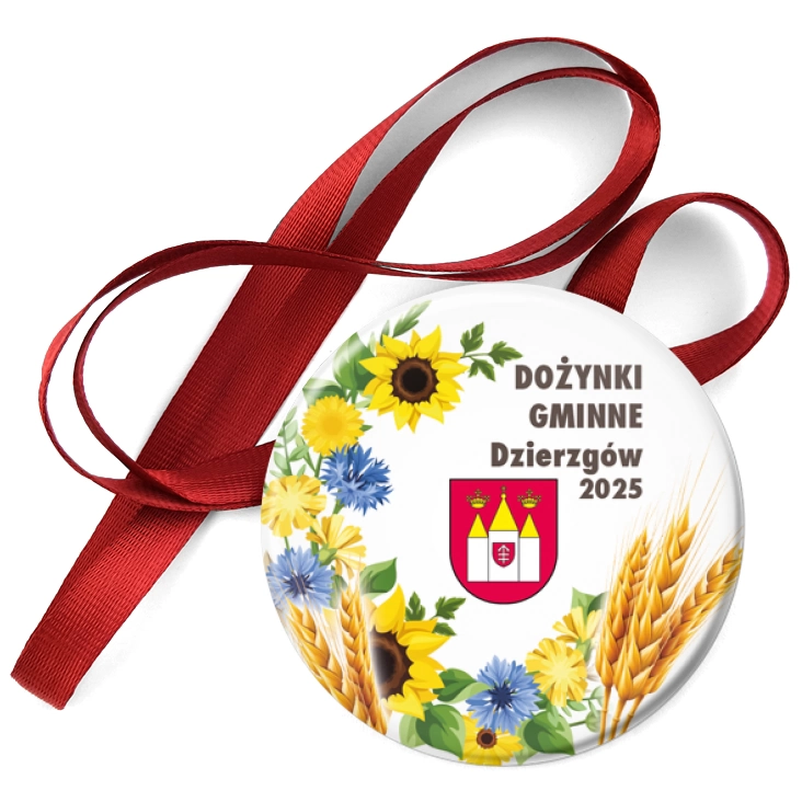 przypinka medal Dożynki Gminne Dzierzgów 2025