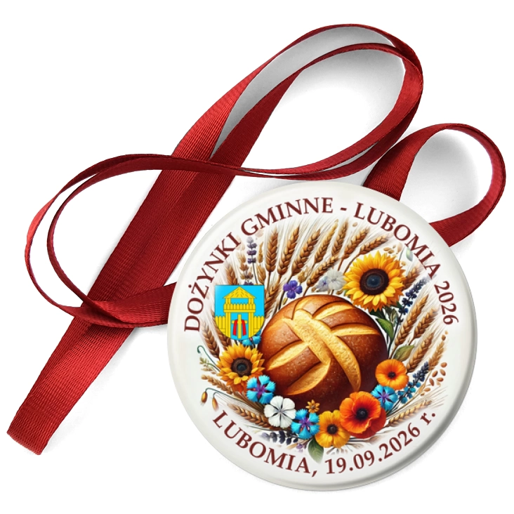 przypinka medal Dożynki Gminne - Lubomia 2026