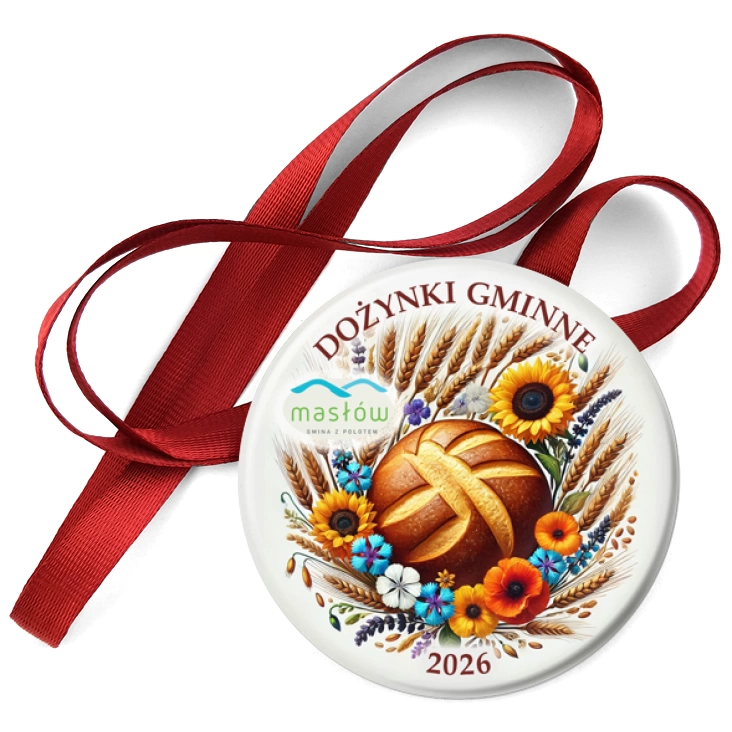 przypinka medal Dożynki Gminne Masłów 2026
