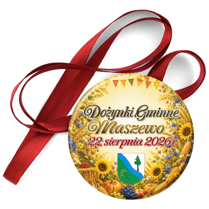 przypinka medal Dożynki Gminne Maszewo 2026