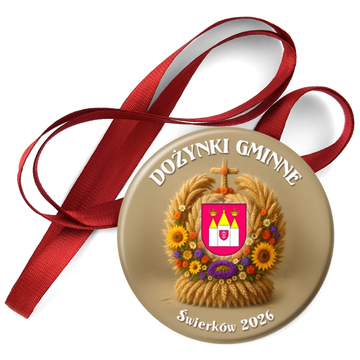 przypinka medal Dożynki Gminne Świerków 2026