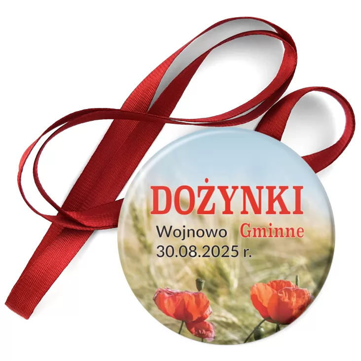 przypinka medal Dożynki Gminne Wojnowo 2025