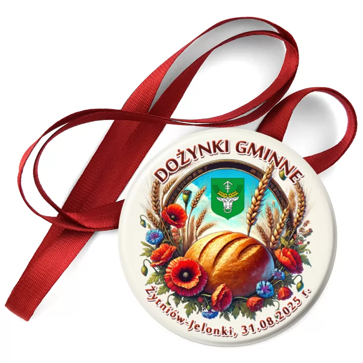 przypinka medal Dozynki gminne Żytników-Jelonki 2025