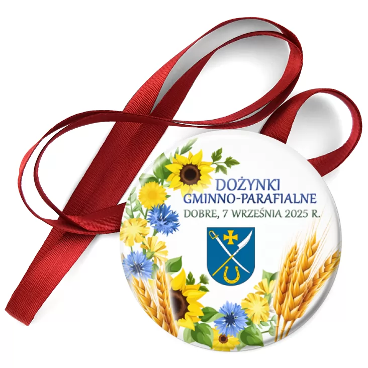 przypinka medal Dożynki Gminno-Parafialne Dobre 2025
