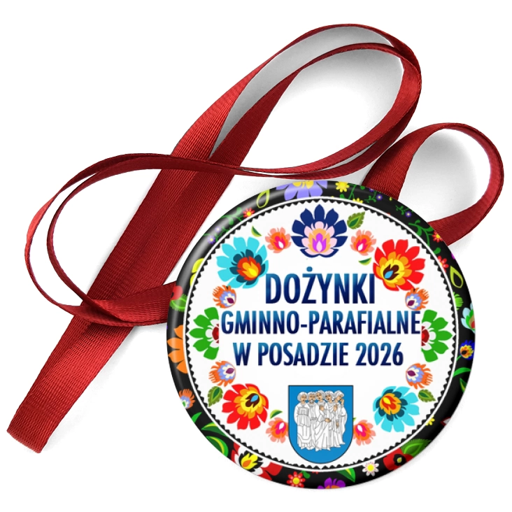 przypinka medal Dożynki Gminno-parafialne w Posadzie
