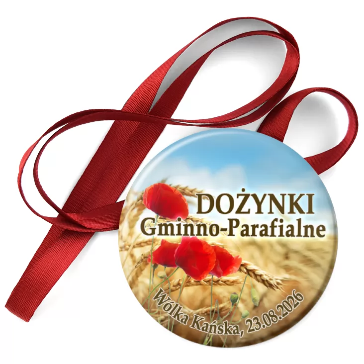 przypinka medal Dożynki Gminno-Parafialne Wólka Kańska