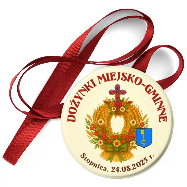 przypinka medal Dożynki miejsko-gminne Stopnica 2025