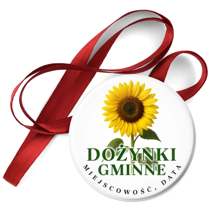 przypinka medal Dożynki słonecznik
