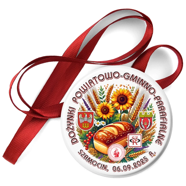 przypinka medal Dożynki Szamocin 2025