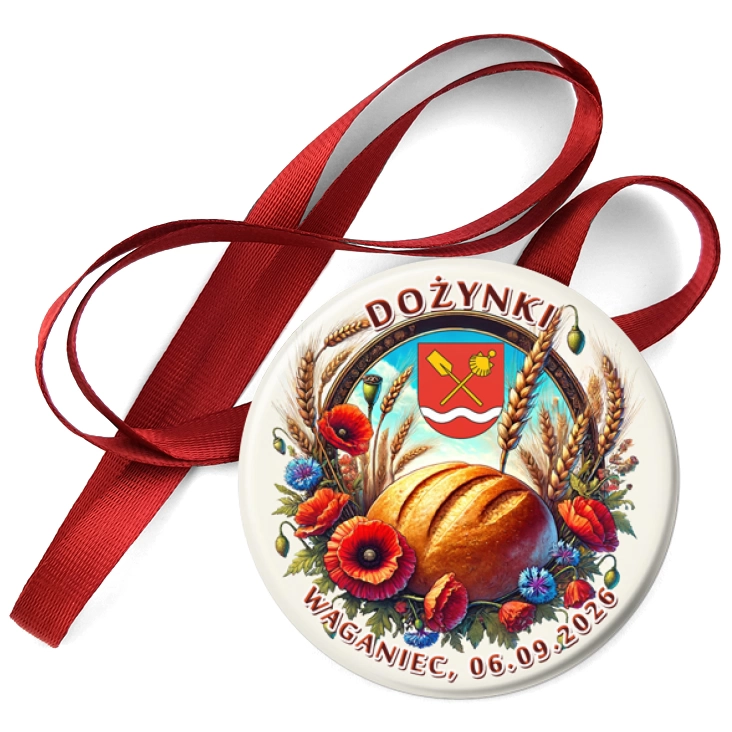 przypinka medal Dożynki Waganiec 2026
