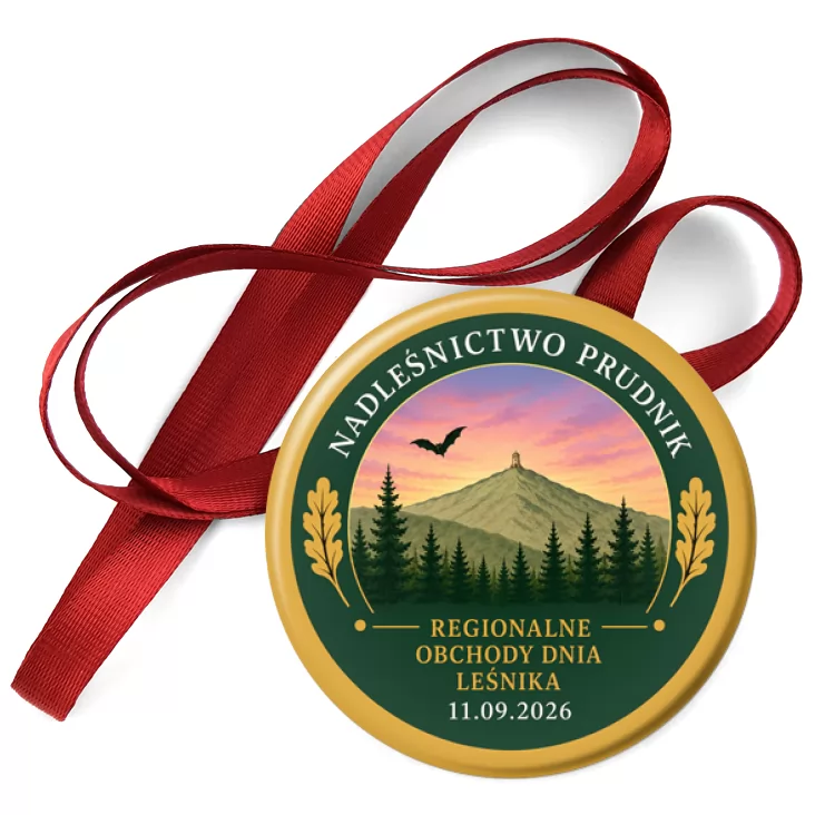 przypinka medal Dzień Leśnika Nadleśnictwo Prudnik