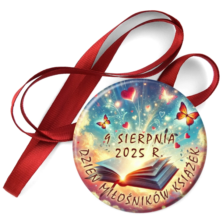 przypinka medal Dzień miłośników książek