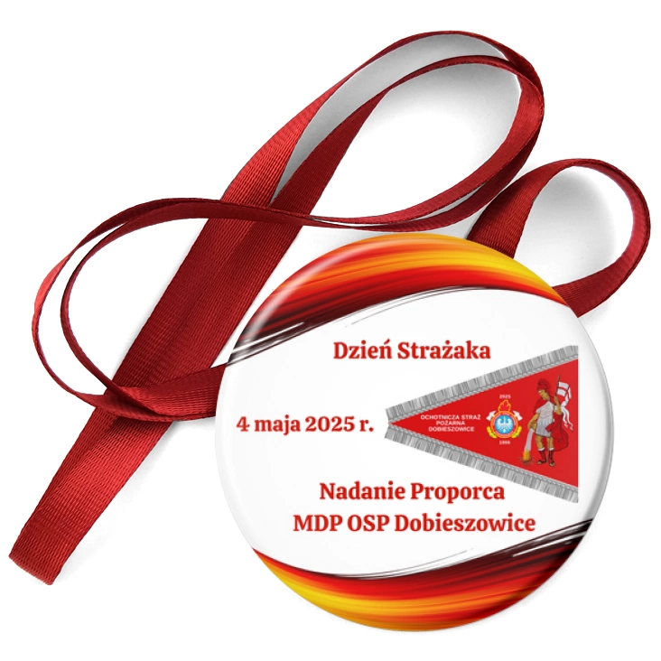 przypinka medal Dzień Strażaka Dobieszowice 2025