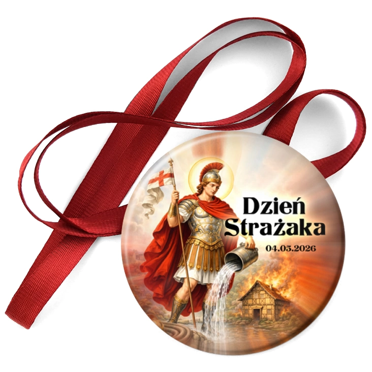 przypinka medal Dzień Strażaka Patron strażaków św. Florian