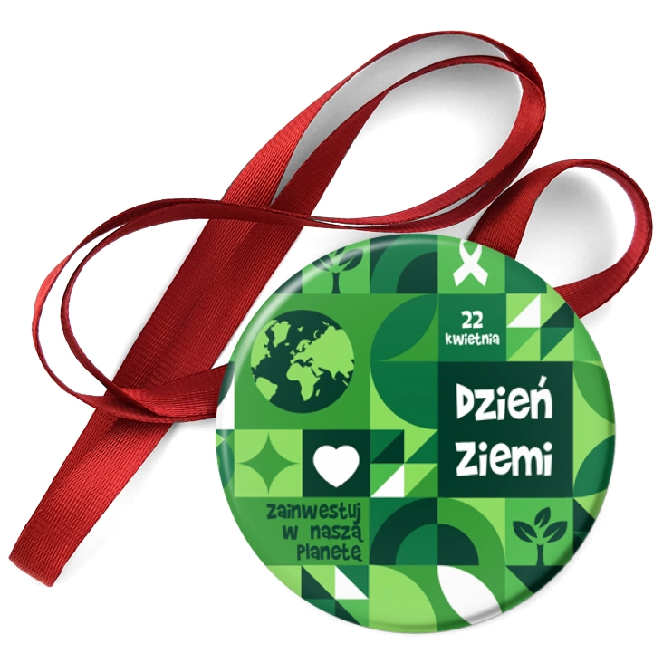 przypinka medal Dzień Ziemi Zainwestuj w naszą planetę
