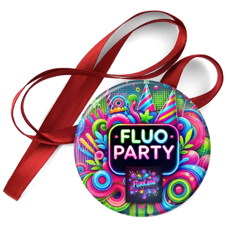 przypinka medal Fluo party Fluoland