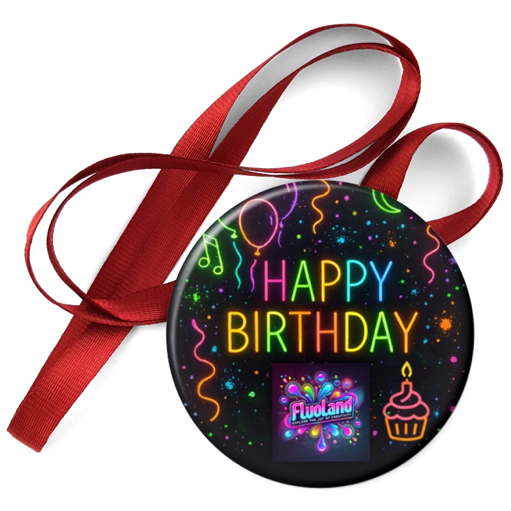 przypinka medal Fluoland Happy Birthday