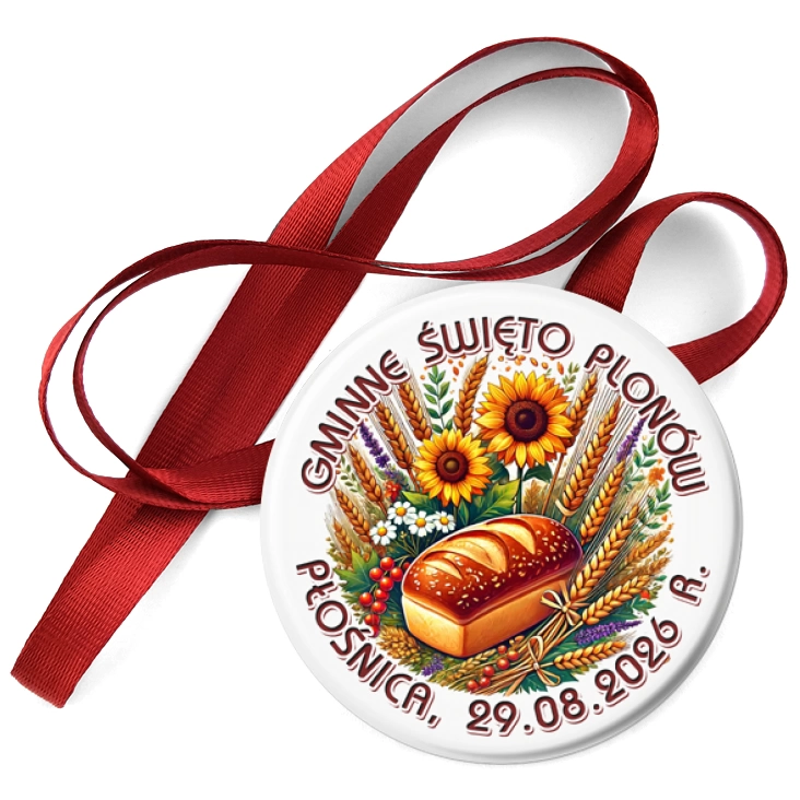 przypinka medal Gminne Święto Plonów Płośnica 2026