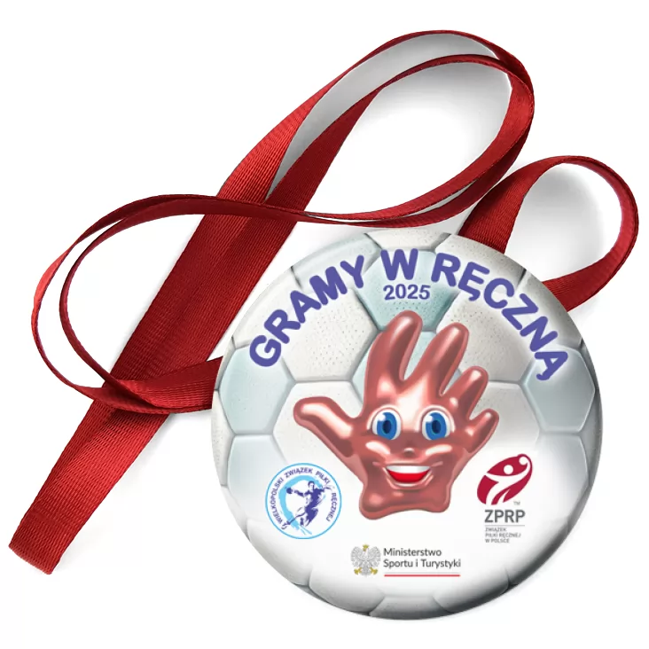 przypinka medal Gramy w ręczną 2025 2026