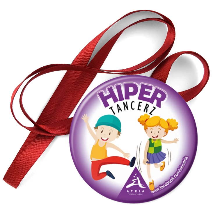 przypinka medal Hiper Tancerz Szkoła Tańca Atria