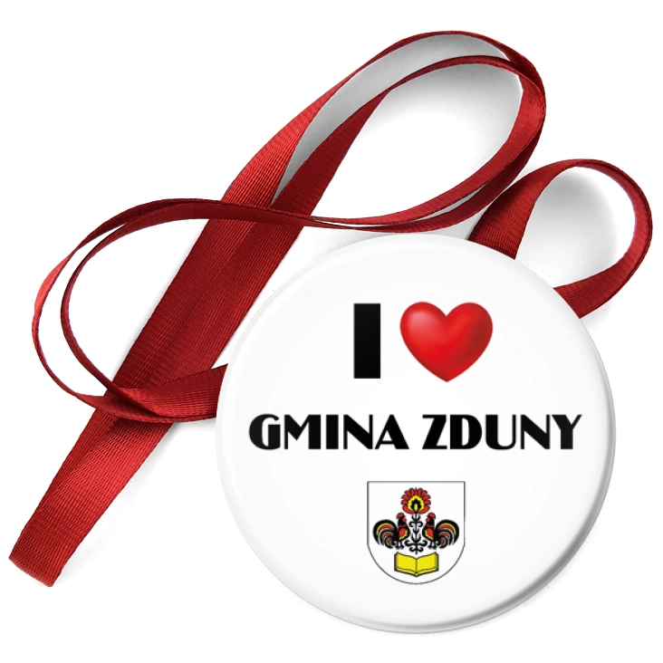 przypinka medal I love Gmina Zduny