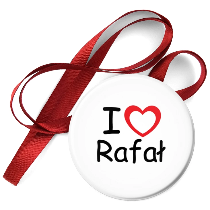 przypinka medal I love Rafał