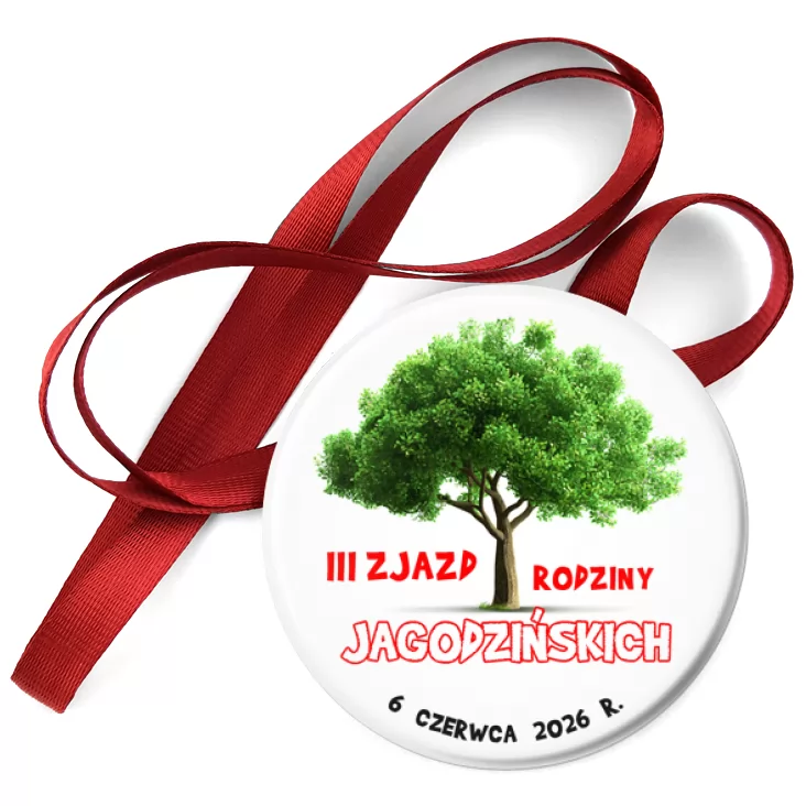 przypinka medal III Zjazd Rodziny Jagodzińskich