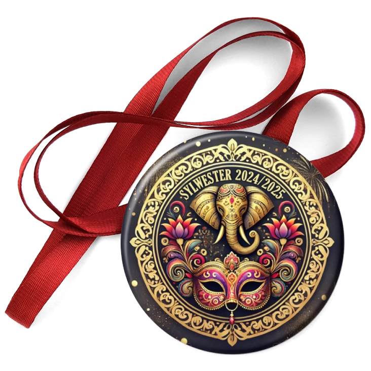 przypinka medal Impreza sylwestrowa w stylu Bollywood