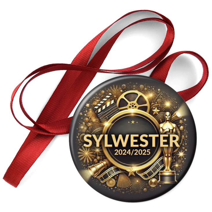 przypinka medal Impreza sylwestrowa w stylu Hollywood