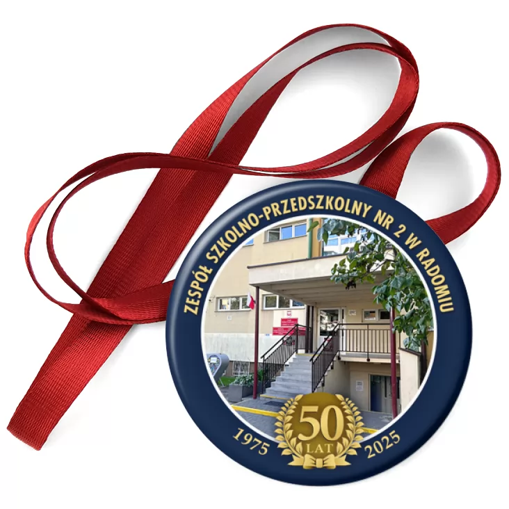 przypinka medal Jubileusz 50 lat ZSP nr 2 w Radomiu